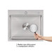 Мийка для кухні інтегрована Lidz Handmade H5045 (LDH5045BRU35383) Brushed Steel 3,0/1,0  мм Мийка для кухні інтегрована Lidz Handmade H5045 (LDH5045BRU35383) Brushed Steel 3,0/1,0  мм