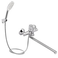 Смеситель для ванны Qtap Grand с поворотным изливом (c душевым гарнитуром) QTGRACRM005 Chrome Смеситель для ванны Qtap Grand с поворотным изливом (c душевым гарнитуром) QTGRACRM005 Chrome