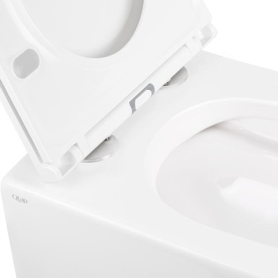 Унитаз подвесной Qtap Robin безободковый с сиденьем Soft-close QT1333046ENRW Унитаз подвесной Qtap Robin безободковый с сиденьем Soft-close QT1333046ENRW