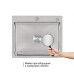 Мийка для кухні інтегрована Lidz Handmade H6050 (LDH6050BRU35371) Brushed Steel 3,0/1,0 мм Мийка для кухні інтегрована Lidz Handmade H6050 (LDH6050BRU35371) Brushed Steel 3,0/1,0 мм