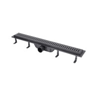 Трап Qtap Dry FA304-700MBLA лінійний з сухим закривом та нержавіючою решіткою 700х73 Трап Qtap Dry FA304-700MBLA лінійний з сухим закривом та нержавіючою решіткою 700х73