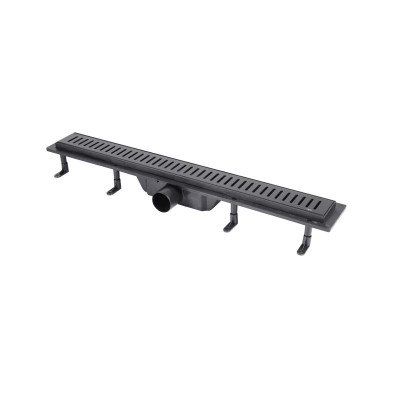 Трап Qtap Dry FA304-700MBLA линейный с сухим затвором и нержавеющей решеткой 700х73 Трап Qtap Dry FA304-700MBLA линейный с сухим затвором и нержавеющей решеткой 700х73