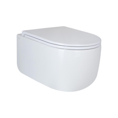 Унитаз подвесной Qtap Taurus безободковый с сиденьем Soft-close QT2433084EUQW Унитаз подвесной Qtap Taurus безободковый с сиденьем Soft-close QT2433084EUQW