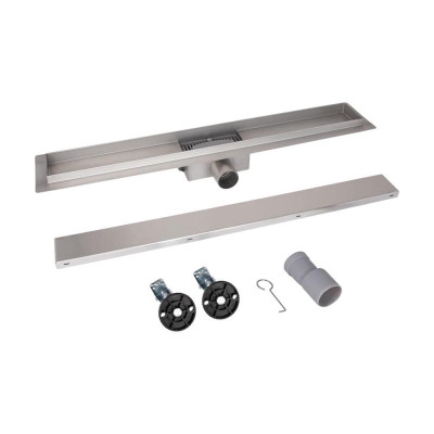 Трап из нержавеющей стали Qtap Taurus Tile700 линейный с сухим затвором под плитку Трап из нержавеющей стали Qtap Taurus Tile700 линейный с сухим затвором под плитку