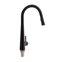 Смеситель для кухни Qtap Evicka с выдвижным изливом QTEVI9135103UB Black Matt Смеситель для кухни Qtap Evicka с выдвижным изливом QTEVI9135103UB Black Matt