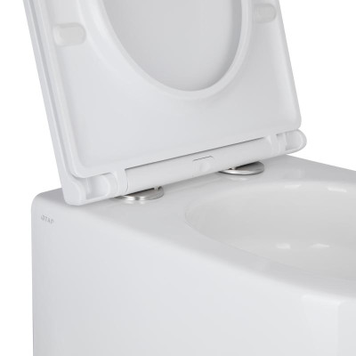 Унитаз подвесной Qtap Taurus безободковый с сиденьем Soft-close QT2433084EUQW Унитаз подвесной Qtap Taurus безободковый с сиденьем Soft-close QT2433084EUQW
