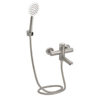 Смеситель для ванны Lidz Aria 006 с поворотным изливом (c душевым гарнитуром) (k35) LDARI006NKS34940 Nickel Смеситель для ванны Lidz Aria 006 с поворотным изливом (c душевым гарнитуром) (k35) LDARI006NKS34940 Nickel