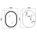 Зеркало Qtap Gemini 600х800 с LED-подсветкой Touch, с антизапотеванием, с диммером, рег. темп. цвета (3000-6500K) Reverse QT2578R6080