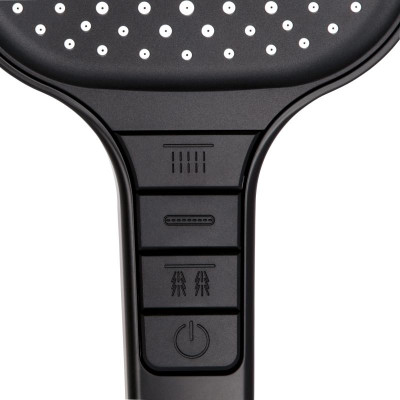 Лійка для ручного душу Qtap Rucni 130x130 мм QTRUC125BLM45957 Black Matt Лійка для ручного душу Qtap Rucni 130x130 мм QTRUC125BLM45957 Black Matt