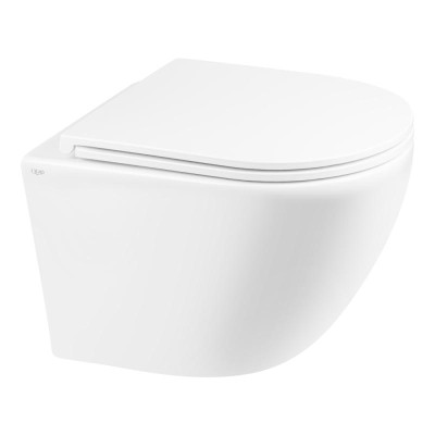 Унитаз подвесной Qtap Robin безободковый с сиденьем Soft-close QT1333046ENRW Унитаз подвесной Qtap Robin безободковый с сиденьем Soft-close QT1333046ENRW