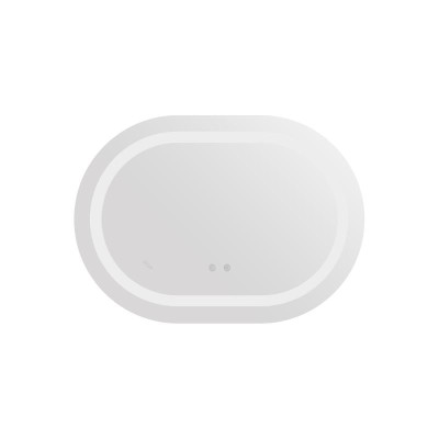 Зеркало Qtap Gemini 600х800 с LED-подсветкой Touch, с антизапотеванием, с диммером, рег. темп. цвета (3000-6500K) Reverse QT2578R6080