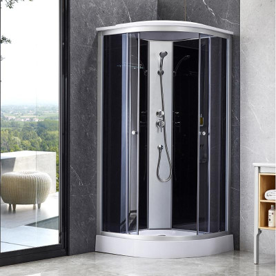 Душевой бокс Lidz Tani SB90x90.SAT.LOW.GR, стекло тонированное 4 мм Душевой бокс Lidz Tani SB90x90.SAT.LOW.GR, стекло тонированное 4 мм
