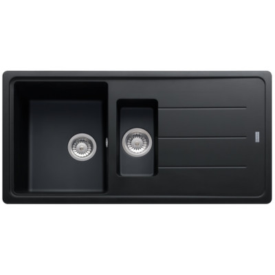 Мийка кухонна Franke Basis фраграніт, прямокут., з крилом, 970х500х200мм, чаша - 2, врізна, онікс Мийка кухонна Franke Basis фраграніт, прямокут., з крилом, 970х500х200мм, чаша - 2, врізна, онікс