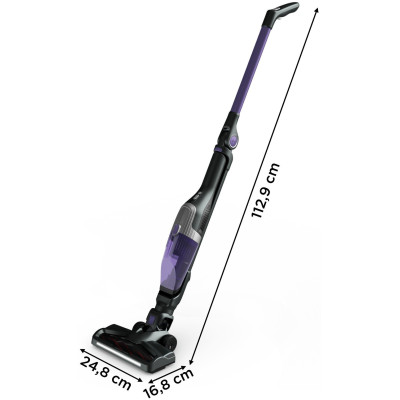 Пилосос Rowenta безпровідний X-Trem Compact, 100Вт, конт пил -0.4л, автон. робота до 40хв, НЕРА, фіолетовий (RH1238WO)
