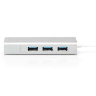 Digitus Концентратор USB-C - USB 3.0 3 Port Hub + Gigabit Ethernet Digitus Концентратор USB-C - USB 3.0 3 Port Hub + Gigabit Ethernet