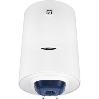 Водонагрівач електр. Ariston круглий BLU1 R PL DRY, 80л, 1,5кВт, сухий тен, мех. кер-ння, C, Італія, білий