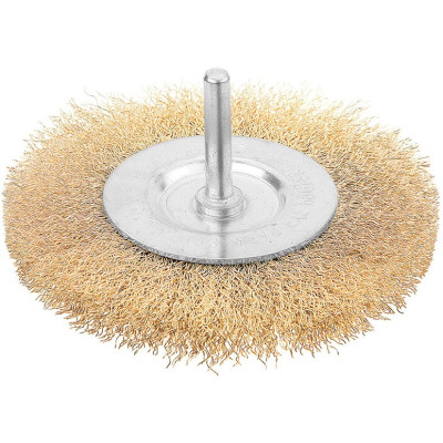 Щітка дискова Tolsen Профі, рифлений дріт 0.3мм, 100мм, хвостовиком 6.35мм(1/4