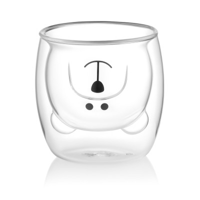 Набір чашок з подвійними стінками Ardesto Animals, 250мл, 2шт, боросилікатне скло, прозорий Набір чашок з подвійними стінками Ardesto Animals, 250мл, 2шт, боросилікатне скло, прозорий