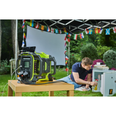 Инвертор напряжения аккумуляторный Ryobi RY36BI1800A-250, 36В MAX POWER, АКБ 2 х 5Ач, 1800Вт (3000 Вт пиковая) (5133005317)