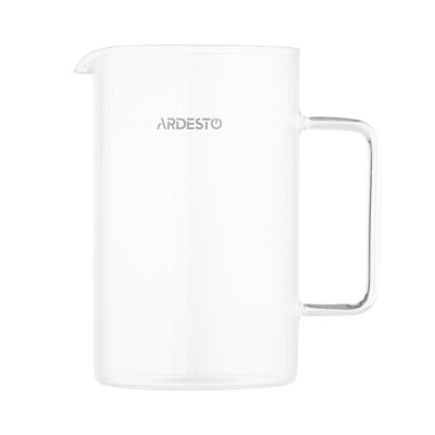 ARDESTO Френч-прес Midori, 800мл, боросилікатне скло, нержавіюча сталь, бамбук, прозорий