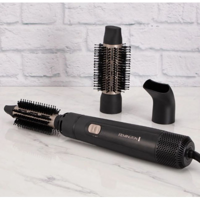 Фен-щітка Remington Blow Dry & Style Caring, 800Вт, 2 режими, іонізація, хол. обдув, кераміка, чорний