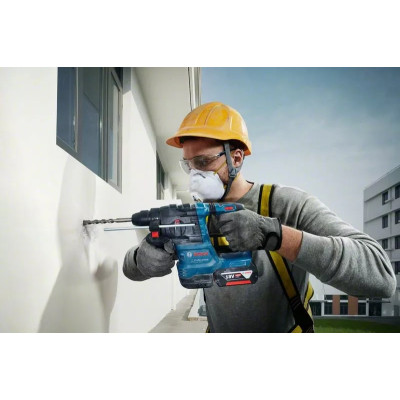 Bosch Перфоратор GBH 185-LI, акумуляторний, 18В, SDS-Plus, 1.9Дж, безщітковий, 1х4.0Ah