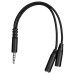 Гарнитура игровая 2E GAMING HG340, mini-jack/dual 3.5mm, RGB, 2м, черный (2E-HG340BK)