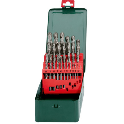 Набір свердел по металу Metabo HSS-G, 25шт