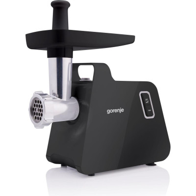 М'ясорубка Gorenje, 1700Вт, 2,3кг/хв, 2 решітки, пластик/метал, чорний