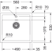 Мийка кухонна Franke Sirius тектонайт, прямокут., без крила, 560х530х200мм, чаша - 1, врізна, бежевий