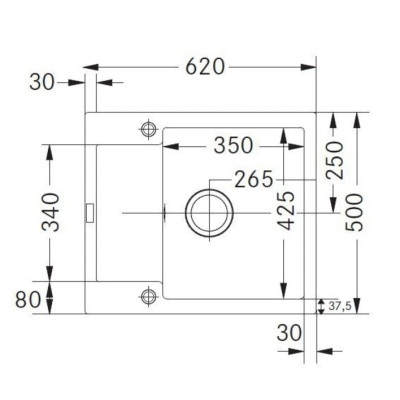 Мийка кухонна Franke Maris, фраграніт, прямокутник, з крилом, 620х500х200мм, чаша - 1, врізна, MRG 611-62, сахара Мийка кухонна Franke Maris, фраграніт, прямокутник, з крилом, 620х500х200мм, чаша - 1, врізна, MRG 611-62, сахара