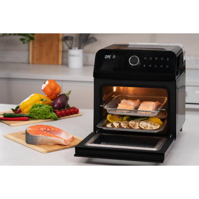 ARDESTO Мультипіч, 2250Вт, об'єм-15л, сенсорне керування, функція приготування на пару, 40-220°C, метал/пластик, біло-чорний ARDESTO Мультипіч, 2250Вт, об'єм-15л, сенсорне керування, функція приготування на пару, 40-220°C, метал/пластик, біло-чорний