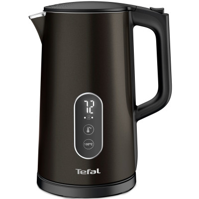Электрочайник Tefal Digital 1.7л, с двойными стенками, 5 темп.реж, черный