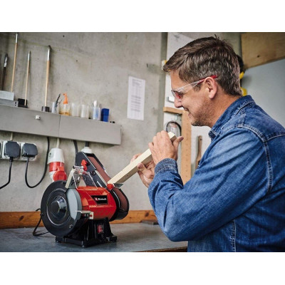 Верстат заточувально-шліфувальний Einhell TC-US 350 350Вт коло 150мм стрічка 50х686мм 2950об/хв 8.15кг