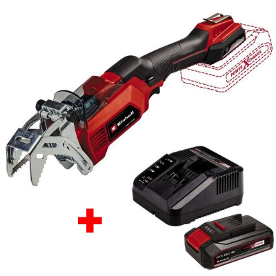 Пила шабельна акумуляторна Einhell GE-GS 18/150 Li Kit 18В акб 1х2.5А·год пропил 100/80мм хід 20мм ЗП 1.28кг