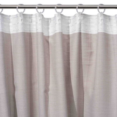 Штора ARDESTO 150х270см, рогожка, 100% поліестер, сірий світлий