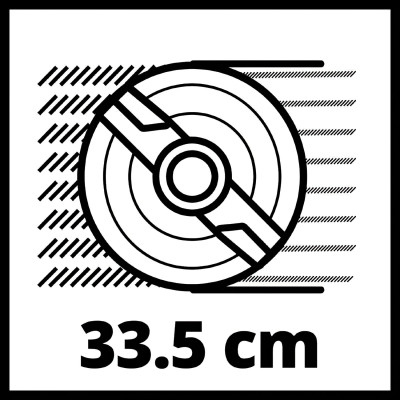 Газонокосарка акумуляторна Einhell GE-CM 36/34-1 Li-Solo PXC 18В 33.5см 30л 11.9кг (без АКБ та ЗП) (3413226)