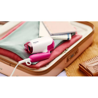 Фен Philips DryCare Essential дорожній, 1400Вт, 2 режими, хол. обдув, рожевий Фен Philips DryCare Essential дорожній, 1400Вт, 2 режими, хол. обдув, рожевий
