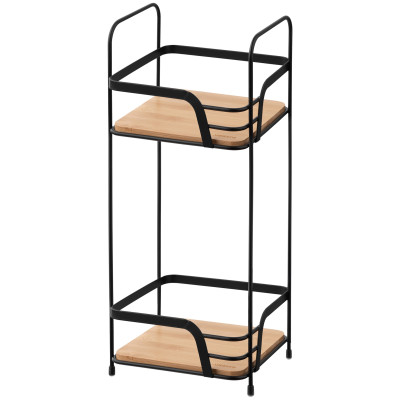Полиця ARDESTO Minimalism 2-ярусна 16х15.5х40см, метал, бамбук, чорний Полиця ARDESTO Minimalism 2-ярусна 16х15.5х40см, метал, бамбук, чорний