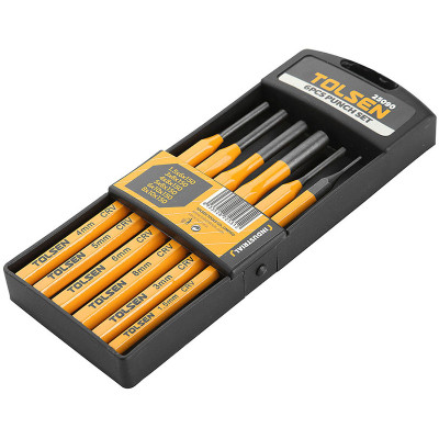 Пробійник круглих отворів Tolsen Профі, 1.5-8мм, 150мм, кейс, набір 6шт