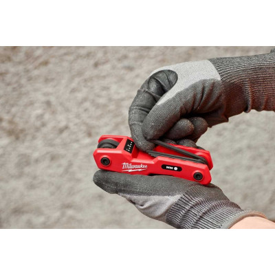 Ключі шестигранні Milwaukee, 118мм, HEX1.5-8мм, складаються в корпус, набір 8шт