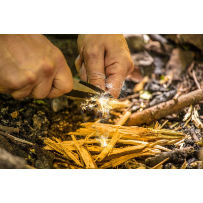 Neo Tools Ніж тактичний Full Tang, 200мм, лезо 90мм, рукоятка з алюмінію, кремінь, чохол Neo Tools Ніж тактичний Full Tang, 200мм, лезо 90мм, рукоятка з алюмінію, кремінь, чохол