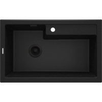Мийка кухонная Deante Eridan, граніт, прямокутник, без крила, 800х500х214мм, чаша - 1, врізна, графіт металік Мийка кухонная Deante Eridan, граніт, прямокутник, без крила, 800х500х214мм, чаша - 1, врізна, графіт металік