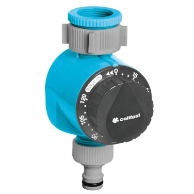 Таймер для поливу Cellfast IDEAL механічний, до 120 хв, підключення 3/4-1" (52-090) Таймер для поливу Cellfast IDEAL механічний, до 120 хв, підключення 3/4-1" (52-090)