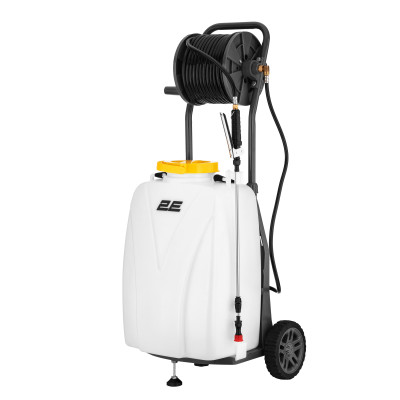 Опрыскиватель аккумуляторный 2E AquaSpray 40LRC 40л 12В 1х12А·год 7бар 2.9л·хв 16кг вольтметр колеса котушка шланг 30м (2E-40LWBS30)