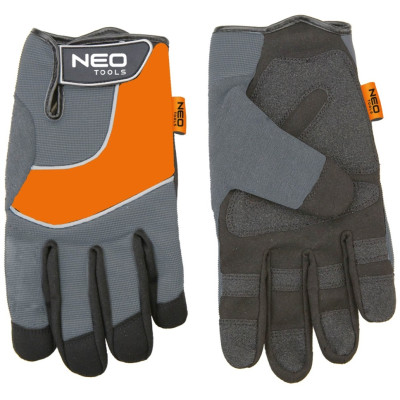 Рукавички робочі Neo Tools, високоякісна синтетична шкіра, р.10, сірий