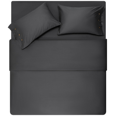 Простирадло ARDESTO Mix&Match Premium, 240x260см, 100% бавовна, сатин, сірий