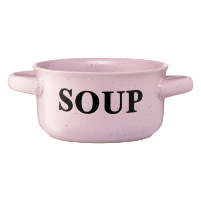 Бульонница ARDESTO Alcor, 550 мл, розовая, керамика Бульонница ARDESTO Alcor, 550 мл, розовая, керамика