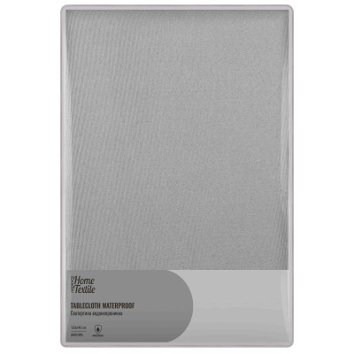 Скатертина ARDESTO Waterproof 120х140см, 100% поліестер, сірий