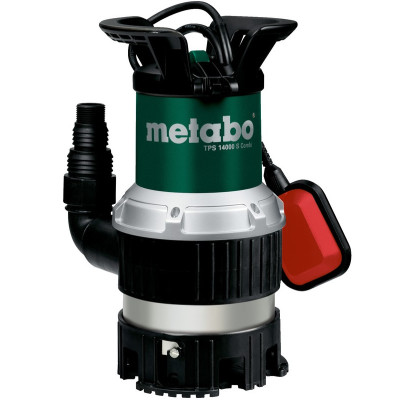 Насос занурювальний комбінований Metabo TPS 14000 S COMBI, 770Вт, 14куб/год, висота подачі 8.5м, занурення до 7м, внутрішня різьба 1 Насос занурювальний комбінований Metabo TPS 14000 S COMBI, 770Вт, 14куб/год, висота подачі 8.5м, занурення до 7м, внутрішня різьба 1